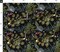 Black Jumbo Botanica Black Green Flowers Leaves Floral Nature Plants Garden Bees Botanical Custom Printed Fabric by Spoonflower Various Fabrics by the Yard or Fat Quarter